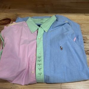 Ralph Lauren pastel color block button up